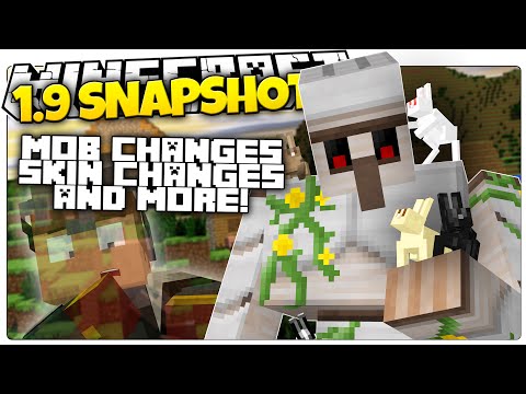 Minecraft 1.9 Snapshot | NEW MOB CHANGES | "Ghost" Skins / Armor (Minecraft 1.9 News)