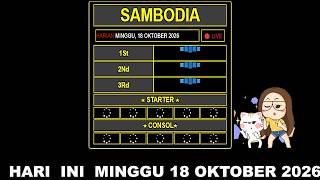 🔴LIVE CAMBODIA HARI INI MINGGU 18 OKTOBER 2026 | LIVE DRAW CAMBODIA | LIVE DRAW 