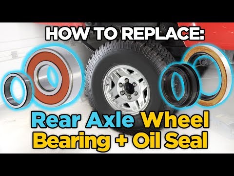 Install Toyota Pickup/Hilux Rear Axle Bearing, Oil Seal - WITHOUT a Press!