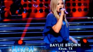 American Idol 2012 Hallie Day, Baylie Brown, Chelsea Sorrell Las Vegas Part1