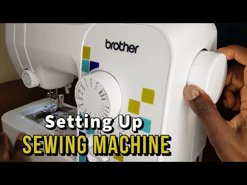 How to Set up a Sewing machine for Beginners from (Start to Finish) Brother LS14s 🧵🪡