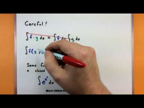Calculus - The basics of indefinite integrals