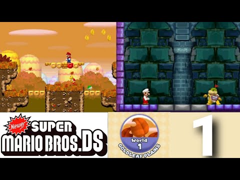 Newer Super Mario Bros. DS (#1) World 1: Golden Plains (1/2)