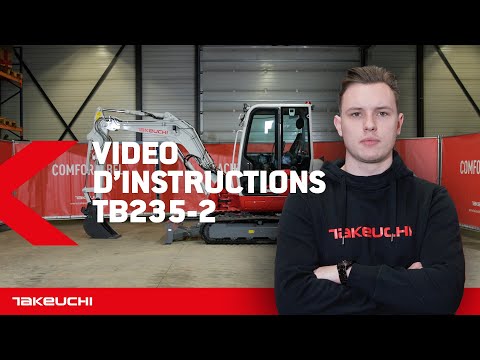 Video d’instruction Takeuchi TB235-2 Mini Pelle