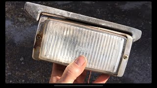 Mercedes R107: Renowacja lamp przeciwmgielnych