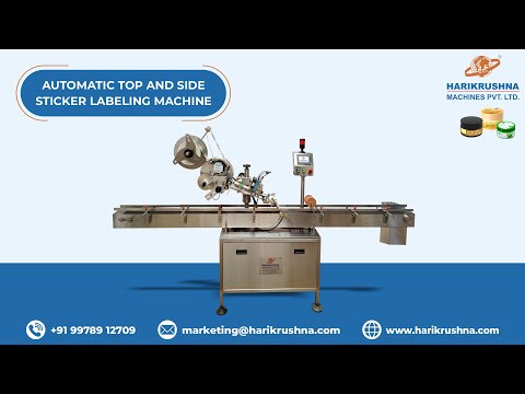 Automatic Top and Side Sticker Labeling Machine