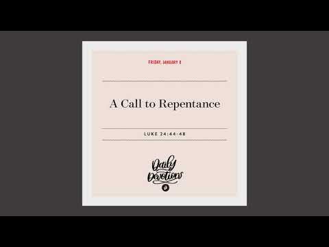 A Call to Repentance — Daily Devotional