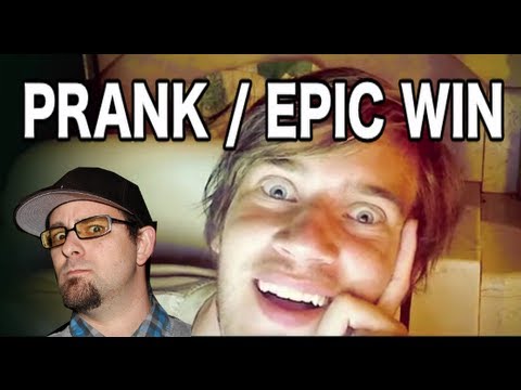 BLADE PRANK TURNS EPIC!  WITH PEWDIEPIE! (LAME PRANK TURNS EPIC!  WITH PEWDIEPIE!)