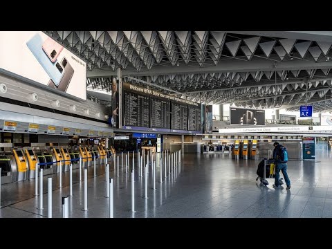 Passeio a pé Aeroporto de Frankfurt, Alemanha 🇩🇪 Novembro 2023