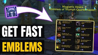 Get FAST Emblem of Triumph in WOTLK Phase 3