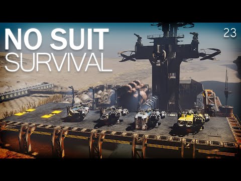 No Suit Survival: Ep. 23 Drones - Space Engineers