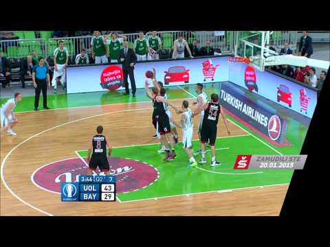 Union Olimpija - Bayern Muenchen 80:90 (3. krog, EuroCup LAST32, 20.1.2015) - Highlights