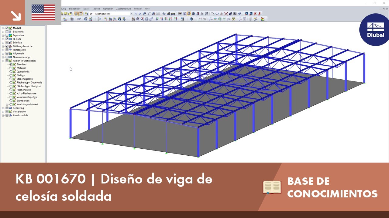 KB 001670 | Diseño de viga de celosía soldada