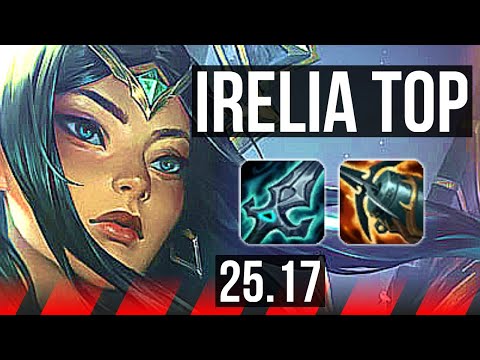 IRELIA vs DARIUS (TOP) | 8/0/3, 7 solo kills, Legendary | KR Master | 25.17