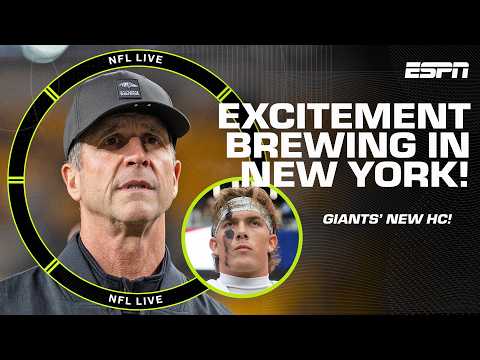 John Harbaugh's plan for the New York Giants: 'You build your team around a QB!' | NFL Live