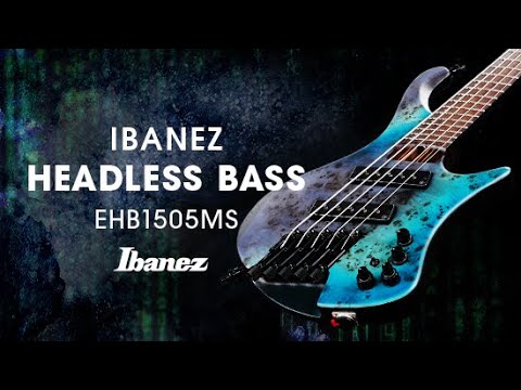 Ibanez EHB Ergonomic Headless Bass 5-String  Electric Guitar (Right-Hand, Pacific Blue Burst Flat)