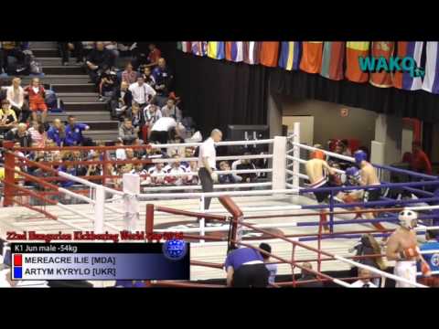 WorldCup Hungary 2016 - K1 jun male -54kg - MEREACRE ILIE [MDA] v. ARTYM KYRYLO [UKR]