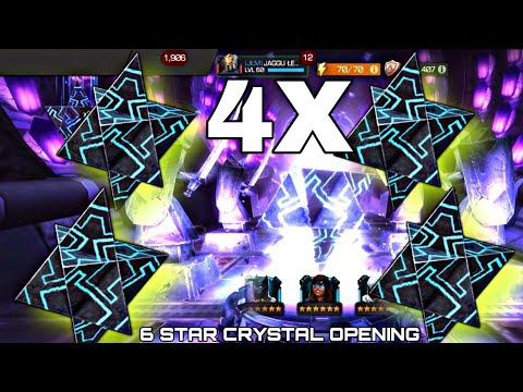 4x 6 star Crystal Opening | Mcoc