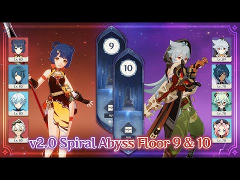[AR57] v2.0 Spiral Abyss Floor 9 & 10 - 4 STAR CHARACTERS AND WEAPONS ONLY | Genshin Impact
