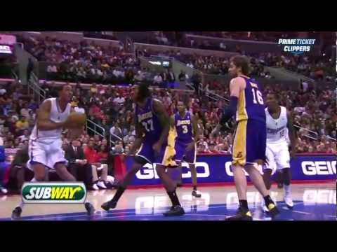 Ryan Hollins RISES AND DUNKS ON Jordan Hill