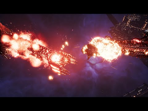 Skalgrim Mod - Space Wolves vs Chaos - Massive Battle - Battlefleet Gothic Armada 2