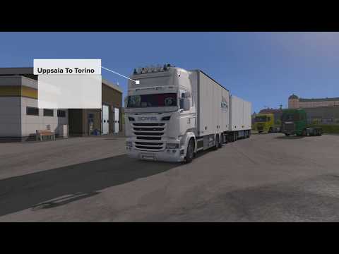 ETS 2 Open Beta 1.31 Uppsala to Torino RJL Scania Tandem  Euro Truck Simulator 2