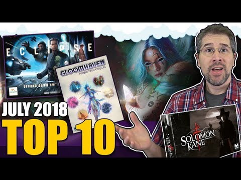 Top 10 most popular board games: July 2018