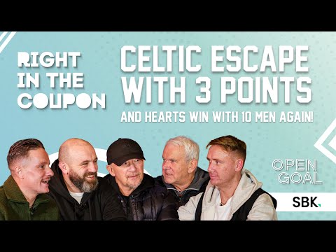 CELTIC ESCAPE FALKIRK WITH 3 POINTS & HEARTS WIN WITH 10 MEN AGAIN! | Right In The Coupon