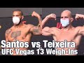 UFC Vegas 13 Weigh Ins Thiago Santos Vs Glover Teixeira