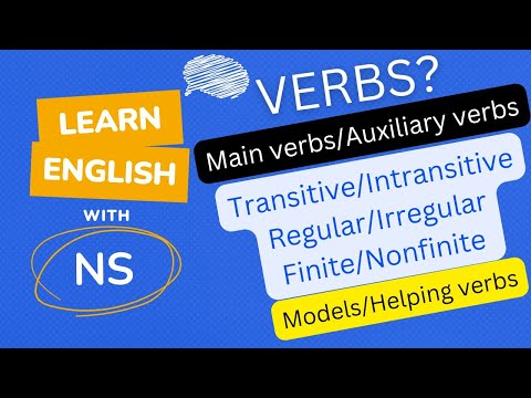 What are main verbs and auxiliary verbs? Types of action verbs | Helping verbs
