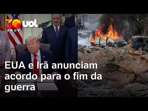 EUA e Irã anunciam acordo para fim da guerra; Trump diz que estrieto de Hormuz será reaberto
