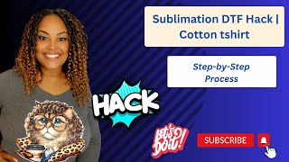 DTF Hack with Epson WF 7720 & Cricut | Sublimation on Cotton Using Welacer DTF & A-Sub HTV