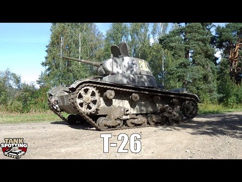 T-26 Tank Speeding On Road - Panssarikillan kiltapäivät 2012