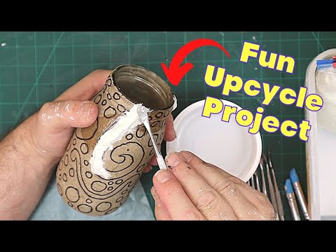 This is Why I love My UGLY Vase Upcycled From An Empty Jar