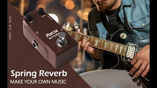 Video thumbnail for AZOR  AP311 Spring Reverb Guitar Effect Pedal True Bypass Aluminium-alloy case by Guitar Pedal AZOR