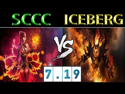 Sccc [Lina] vs Iceberg [SF] ► NA Ranked TI8 Hype ► Dota 2 7.19