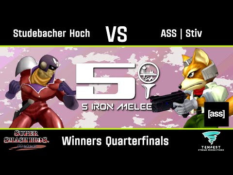 Studebacher Hoch (Captain Falcon) vs ASS | Stiv (Fox) - Melee Winners Quarters -  Five Iron Melee 33