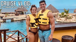 Carnival Valor Cruise Vlog - Day Three -  Full Day of Eating - Swimming with Dolphins in Cozumel