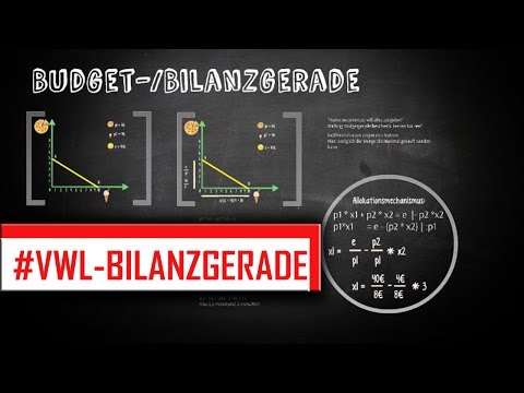 BILANZGERADE / BUDGETGERADE ERKLÄRT [VWL - Mikroökonomik] Güteraustauschverhältnis & Verschiebung