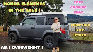 How Much Does my 2011 Honda Element E-Camper Weigh? ~ Thrifting for Vintage Pyrex ~ Making Pea Soup