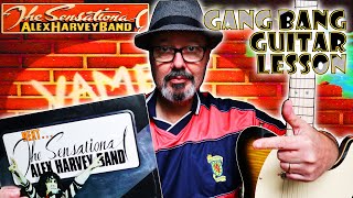 👍😀 Easy Guitar Lesson: Sensational Alex Harvey Band: Gang Bang