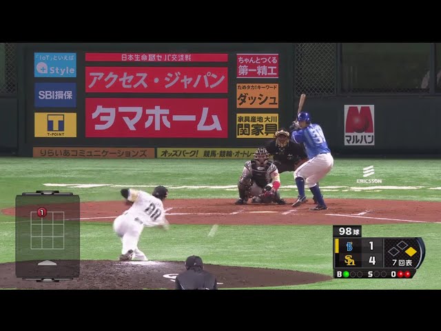 【7回表】ホークス・高橋礼 7回1失点のナイスピッチ!! 2019/6/15 H-DB