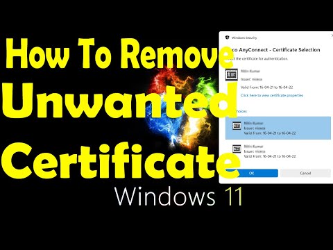 How To Remove Certificate From Your PC