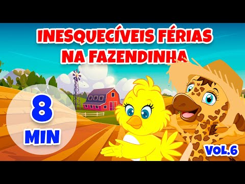 Inesquecíveis Férias na Fazendinha Vol. 6 - Giramille 8 min | Desenho Animado Musical