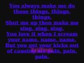 Allison Iraheta - Beat Me Up ~Lyrics In Video~