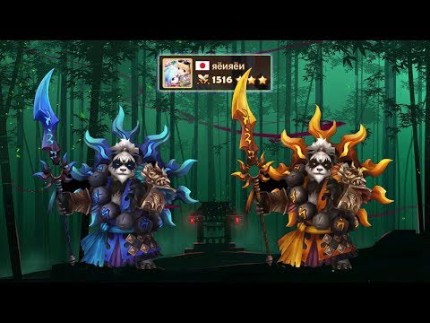 Double Panda Warriors Team Combination Goes Crazy in RTA Season 10 - Summoners War