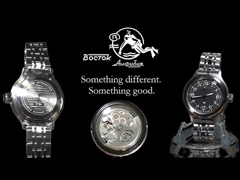 Vostok Amphibia 720889 24 Hour Automatic Military Tank Watch Review