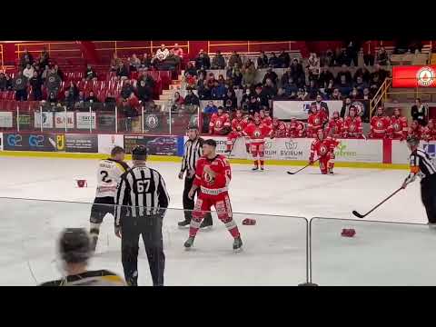 Fight/Bagarre André Thibault vs Cédric Labelle 19 février 2022