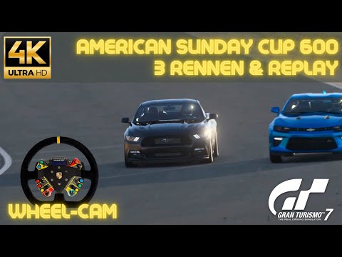 American Sunday Cup 600! Gran Turismo 7 - Wheel-Cam - Karriere #004 - Mustang GT '15 - PlayStation 5