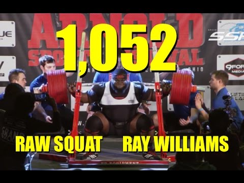 RAY WILLIAMS | 1,052 LBS RAW SQUAT | (3/4/2017)
